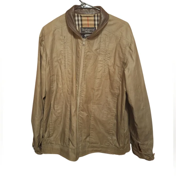 Burberrys England Vintage Full Zip Men's Bomber Style Jacket Preppy Old Money - Picture 14 of 14